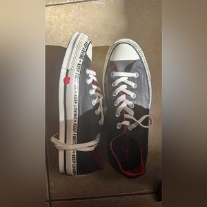 Converse Chuck 70 low ‘Love graphic black’ leather  ♥️